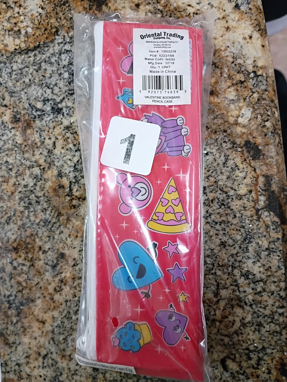 Pink Valentine Bookband Pencil Case Pack Of 3